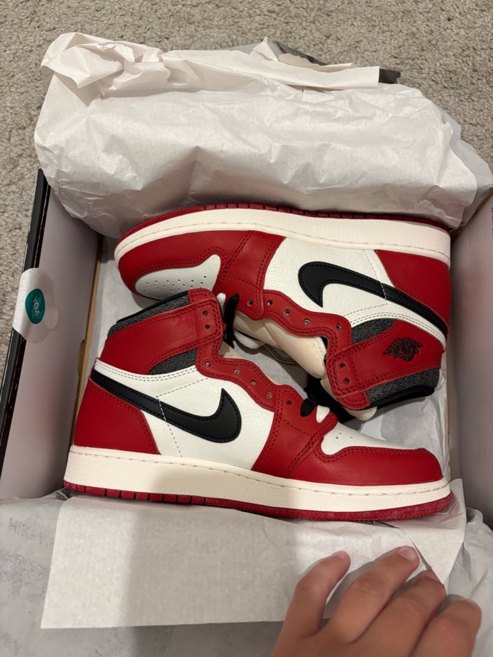 Nike Women’s Red, White & Black High-Top Sneakers